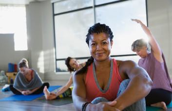 Woman at Yoga