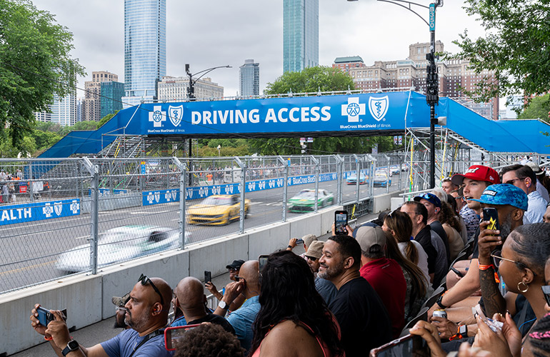 Blue Cross and Blue Shield of Illinois is a founding partner of NASCAR Chicago Street Race Weekend