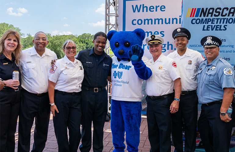Blue Cross and Blue Shield of Illinois honored Hometown Heroes during NASCAR Chicago Street Race Weekend