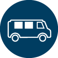 icon graphic of a van
