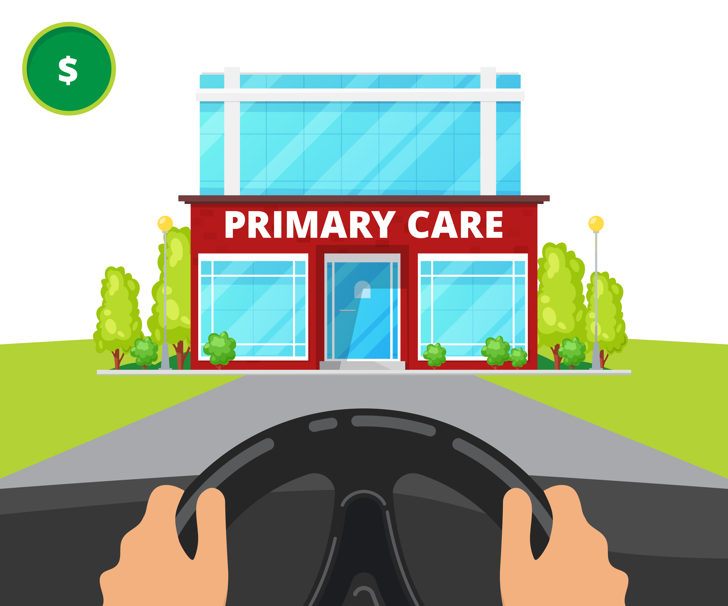 Illustration of a primary care office